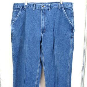 Carhartt Men's Carpenter Pocket Work Jeans Straight Leg High Rise Size 46X31